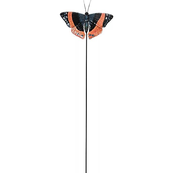 Gartenstecker Schmetterling 110 cm Rot-Schwarz günstig online kaufen