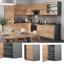 Vicco Eckhängeschrank Fame-Line, Goldkraft Eiche/Anthrazit, 57 günstig online kaufen