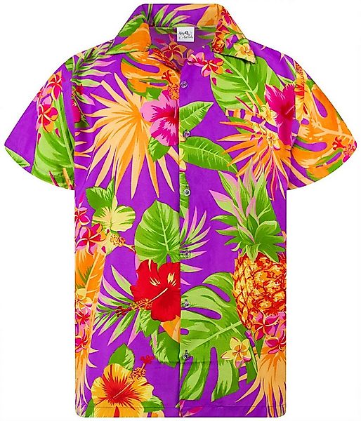 King Kameha Hawaiihemd Pineapple Funky Hawaii-Hemd Herren Kurzarm Front-Tas günstig online kaufen