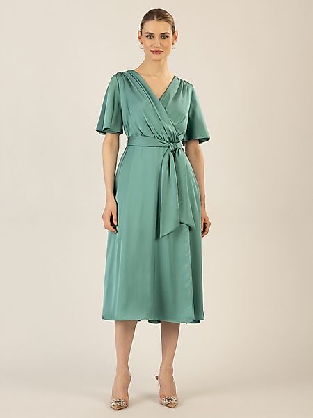 Apart Midikleid us mattschimmerndem Satin günstig online kaufen