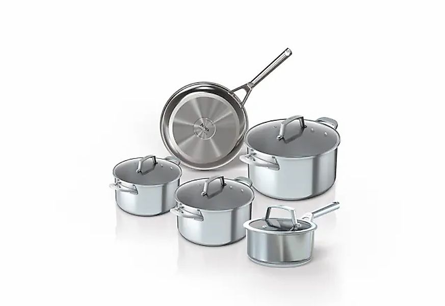 NINJA Topf-Set »Ninja ZEROSTICK 5-teiliges Topf- u. Pfannen-Set aus Edelsta günstig online kaufen