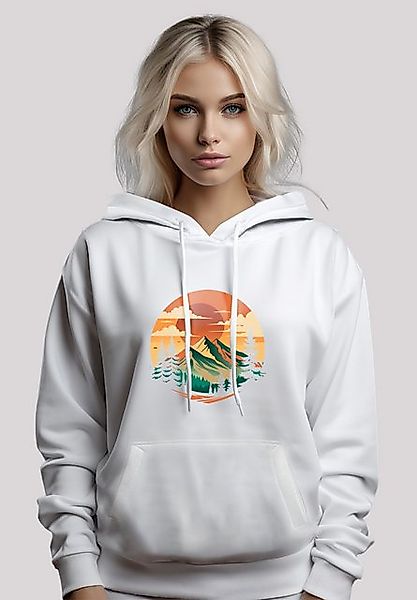 F4NT4STIC Kapuzenpullover Sonnenuntergang Berglandschaft Premium Qualität günstig online kaufen