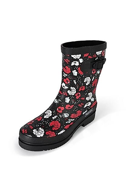 Regenliebe Blossom Night Gummistiefel Halbschaft Stiefel mit Blütenmuster günstig online kaufen