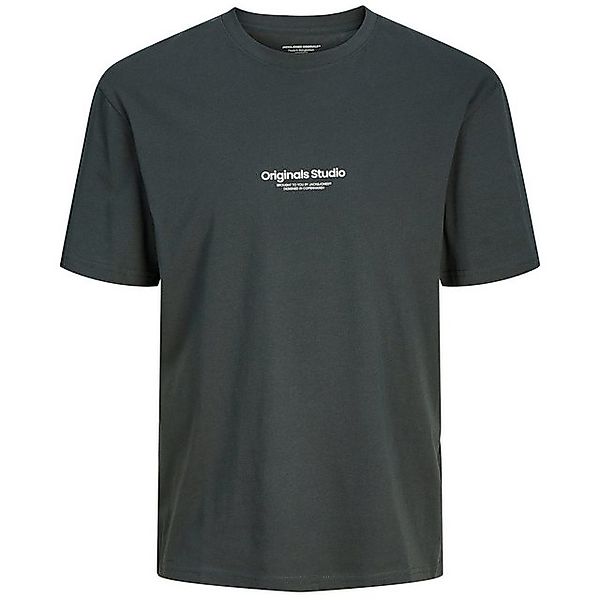 Jack & Jones Rundhalsshirt Jack&Jones XXL T-Shirt schwarzgrün JORVESTERBRO günstig online kaufen