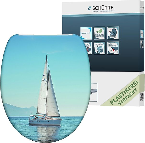 Schütte WC-Sitz Sailing, Duroplast, mit Absenkautomatik günstig online kaufen