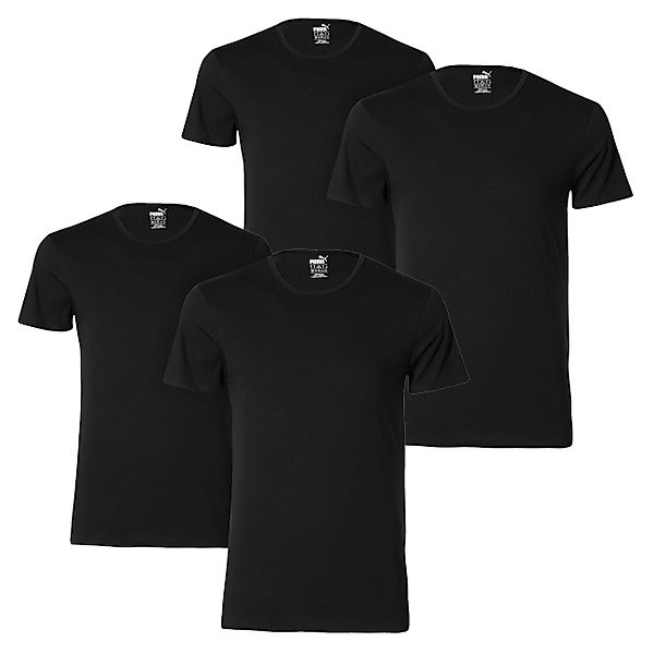 Puma Herren T-Shirt Basic Crew Regular Fit 4er 6er 8er Multipack günstig online kaufen