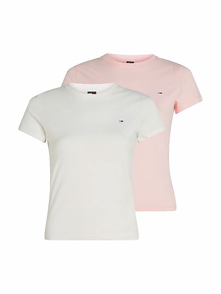 Tommy Jeans T-Shirt "TJW 2PACK C-NECK TEE", mit Logo-Stickerei günstig online kaufen