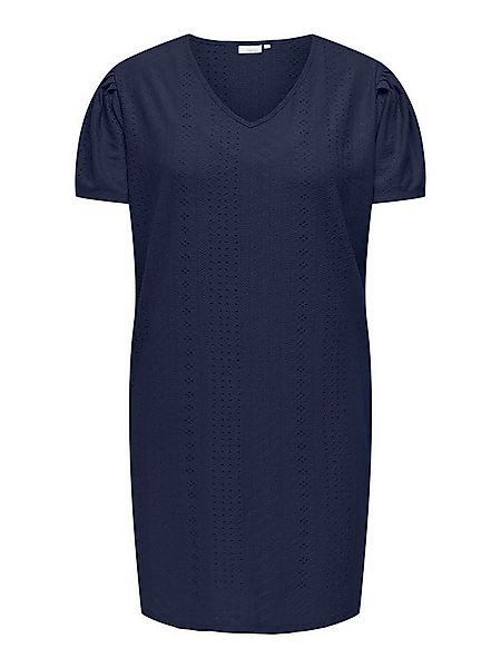 ONLY CARMAKOMA Midikleid CARZABBI LIFE SS V-NECK BLK DRESS JRS Sommerkleid günstig online kaufen