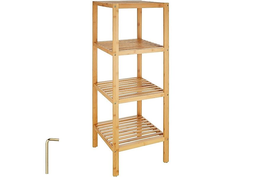 tectake Badregal Cornelia, Set 1-tlg., aus Bambus günstig online kaufen