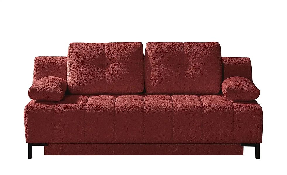 Querschläfer  aus Bouclé  Sammy ¦ rot ¦ Maße (cm): B: 206 H: 98 T: 98.0 Pol günstig online kaufen