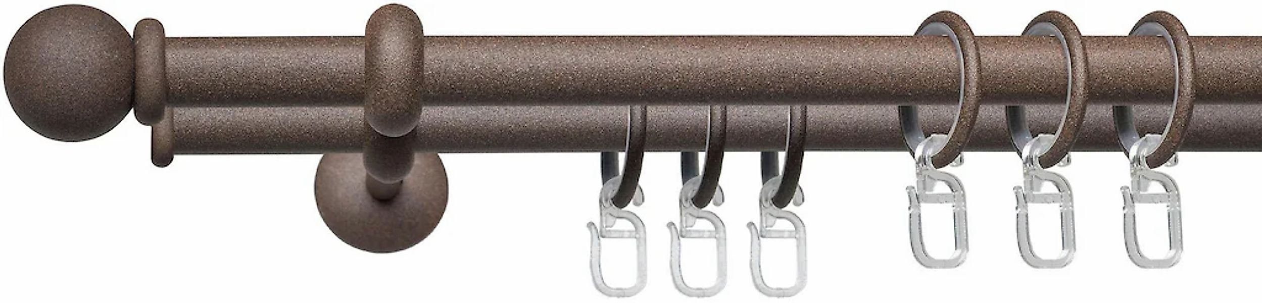 Liedeco Gardinenstange "Esp Kugel" Ø 16 mm 2 läufig-läufig Fixmaß 2-läufig günstig online kaufen