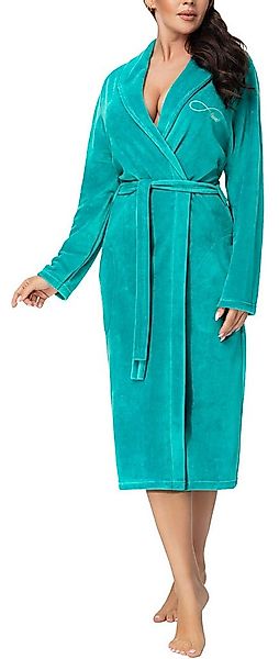 Aquarti Damenbademantel Aquarti Damen Morgenmantel aus Velours Bademantel m günstig online kaufen