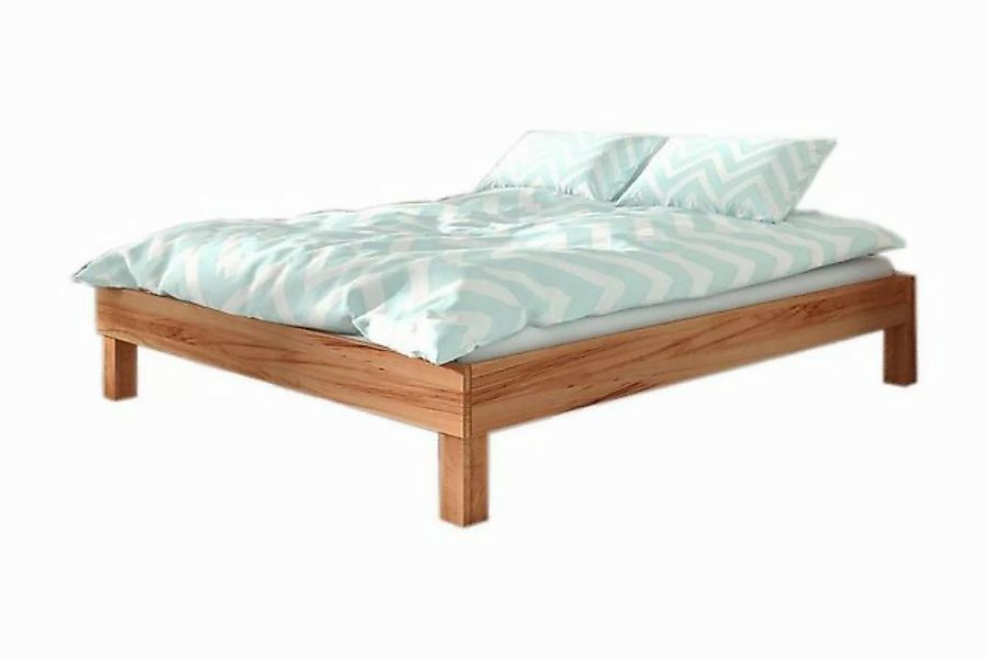 Natur24 Bett Bett Ringo 2 Sonderlänge 200x210 Kernbuche o. Kopfteil mit Hol günstig online kaufen