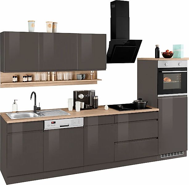 HELD MÖBEL Küchenzeile "Virginia", Breite 300 cm, mit E-Geräten günstig online kaufen