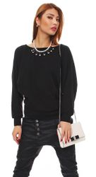 Mississhop Langarmshirt Damen-Sweatshirt mit Fledermausärmeln Ida günstig online kaufen