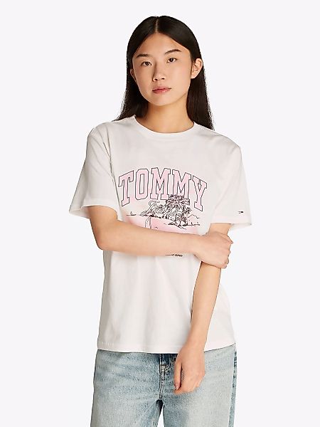 Tommy Jeans T-Shirt "TJW RLX TONAL TROPICS TEE", mit grafischem Muster günstig online kaufen