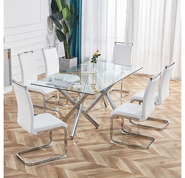 XDeer Freischwinger Freischwinger,verchromtes Metallgestell,Bis 120 kg bela günstig online kaufen