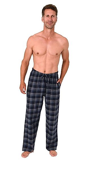 Normann Pyjama Normann Herren Flanell Schlafanzug Pyjama Hose in Karo Optik günstig online kaufen