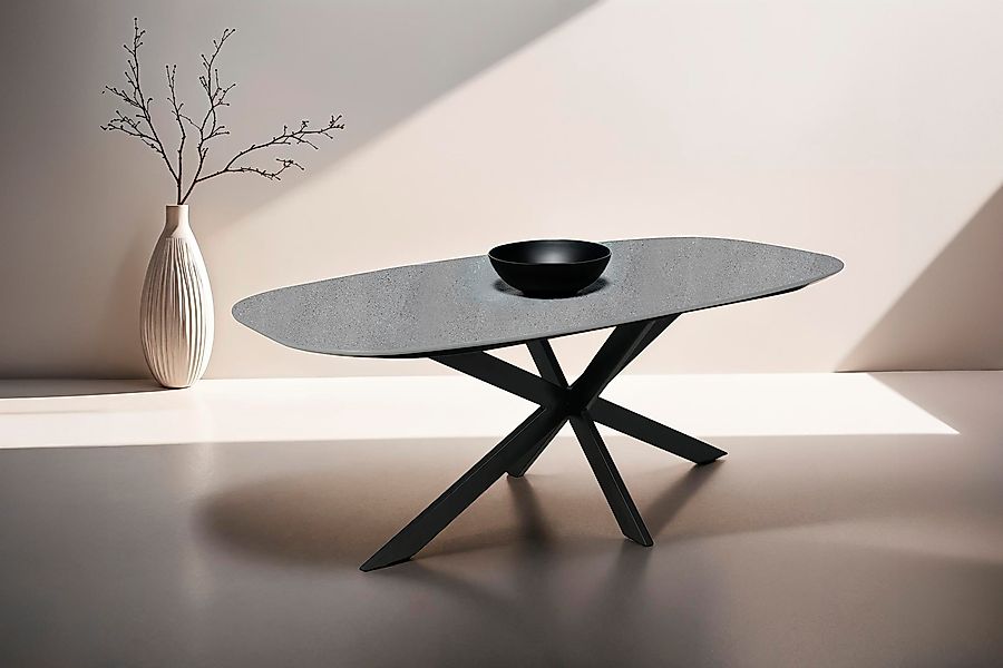 byLIVING Esstisch Oval, in Bootsform, Tischplatte günstig online kaufen