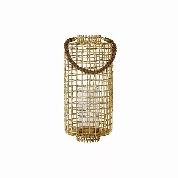 Lanterne Dkd Home Decor Kristall Golden Schnur Aluminium (25,5 X 25,5 X 57 günstig online kaufen