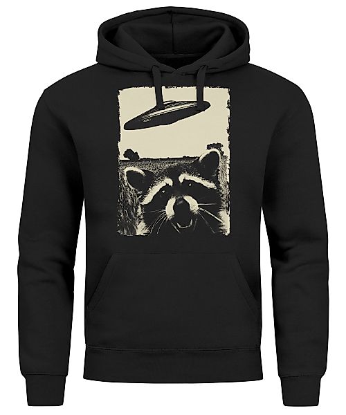 Neverless Hoodie Hoodie Herren Print UFO günstig online kaufen