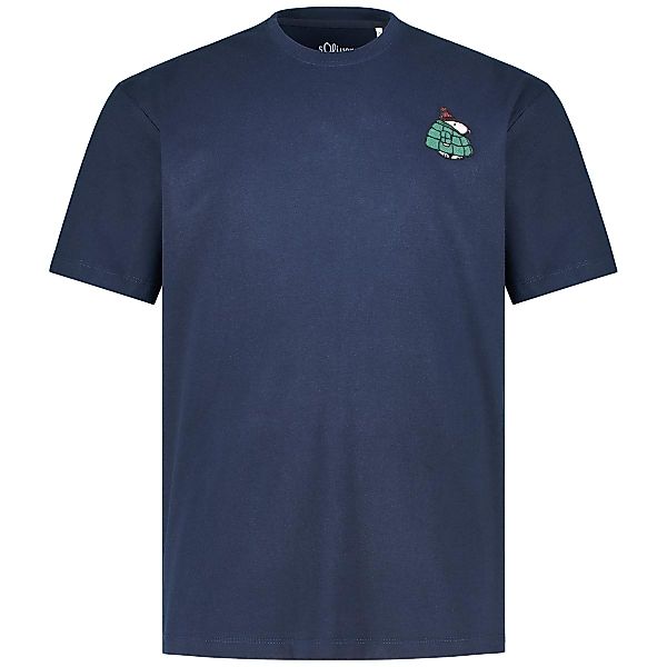 s.Oliver T-Shirt mit Stickerei Farbe dunkelblau Größe: 5XL günstig online kaufen