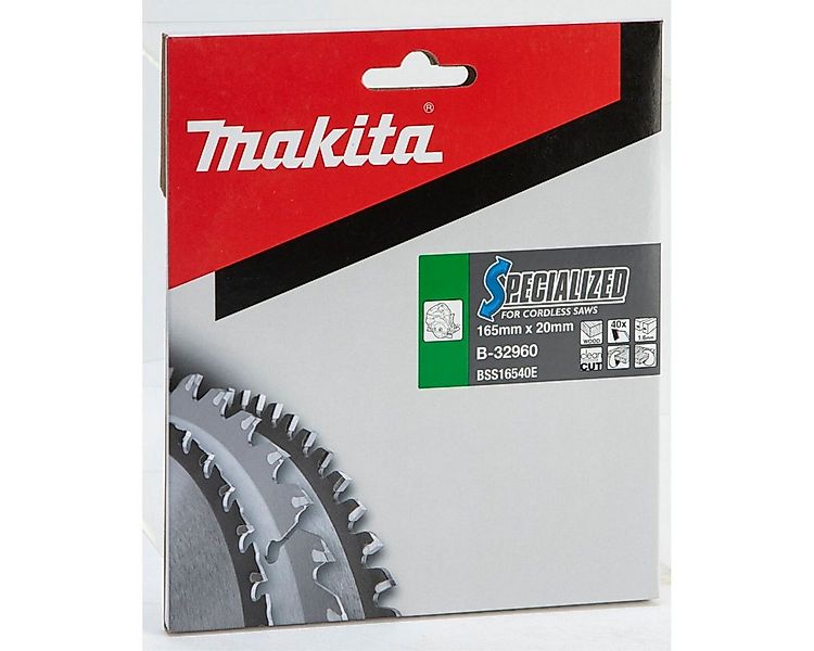 Makita Kreissägeblatt SPECIALIZED Sägeblatt 165x20x40Z günstig online kaufen