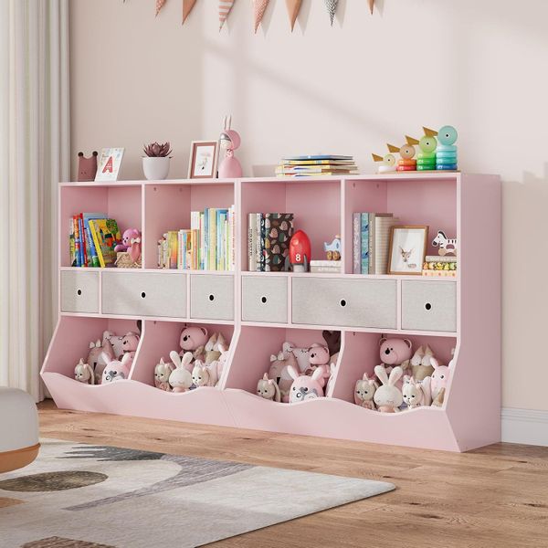 GarveeMore Kinderregal Bücherregal Kinder Spielzeugregal mit günstig online kaufen