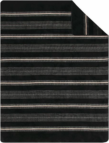 IBENA Wohndecke "Wohndecke Cartagena" in minimalistischem Streifendesign günstig online kaufen