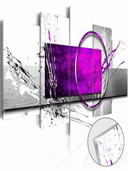 artgeist Acrylglasbild Purple Expression [Glass] mehrfarbig Gr. 100 x 50 günstig online kaufen