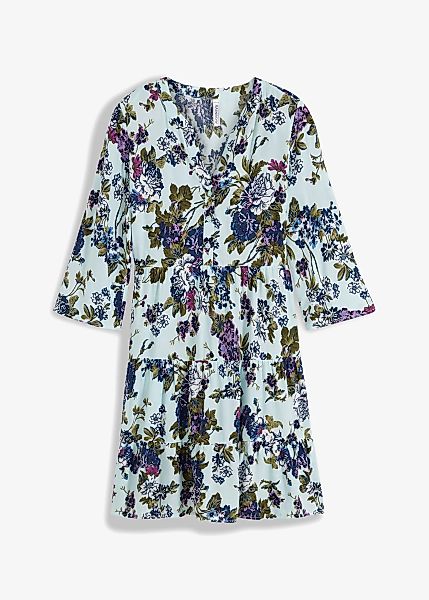 Kleid mit kurzer Knopfleiste günstig online kaufen
