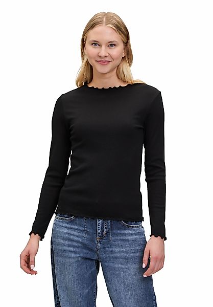 Cartoon Kurzarmshirt "Damen Langarm-Shirt mit Kragen" 1 Stk. tlg. günstig online kaufen