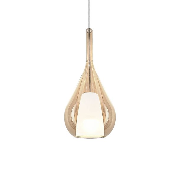 Ideal Lux Pendellampe Kalique 3, amberfarben, Ø 18 cm günstig online kaufen