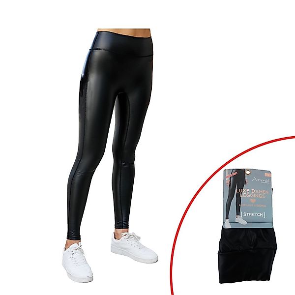VewoTex Leggings Damen Leggings Wet Look günstig online kaufen