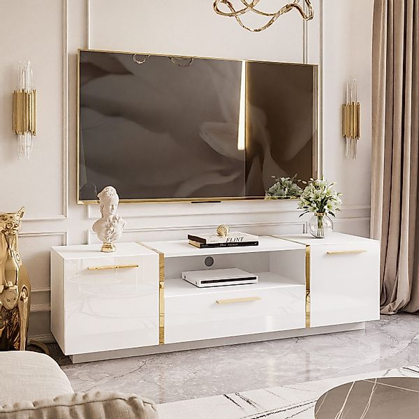 Lookway Lowboard TV ONYX Eleganter Hochglanz günstig online kaufen