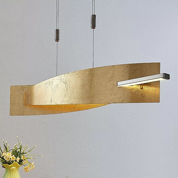 Lucande LED-Hängeleuchte Marija, 101 cm, goldfarben, dimmbar günstig online kaufen