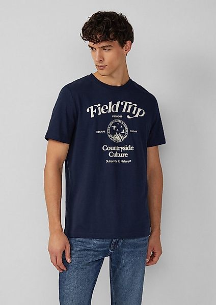 s.Oliver Kurzarmshirt T-Shirt Baumwoll-T-Shirt mit Frontprint günstig online kaufen