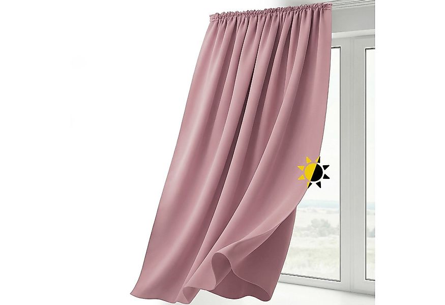 Beautex Verdunkelungsvorhang Verdunkelungsgardine Kräuselband Vorhang blick günstig online kaufen