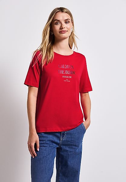 STREET ONE T-Shirt, mit Schriftzug günstig online kaufen