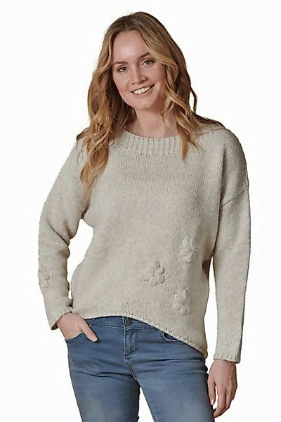 Zhrill Strickpullover Strickpullover ZHNINA FLOWER Beige Care Label beachte günstig online kaufen