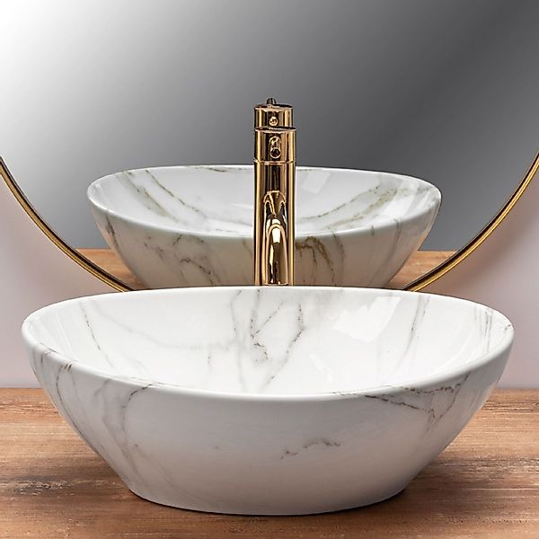 GTM Design Aufsatzwaschbecken Modern Waschbecken ohne günstig online kaufen