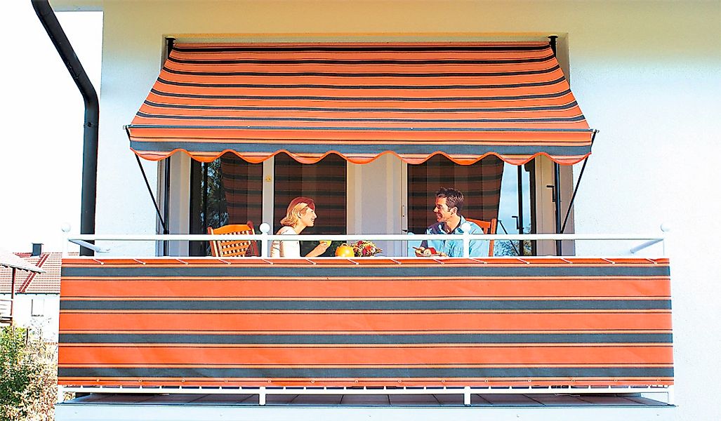 Angerer Freizeitmöbel Klemmmarkise orange-braun, Ausfall: 150 cm, versch. B günstig online kaufen