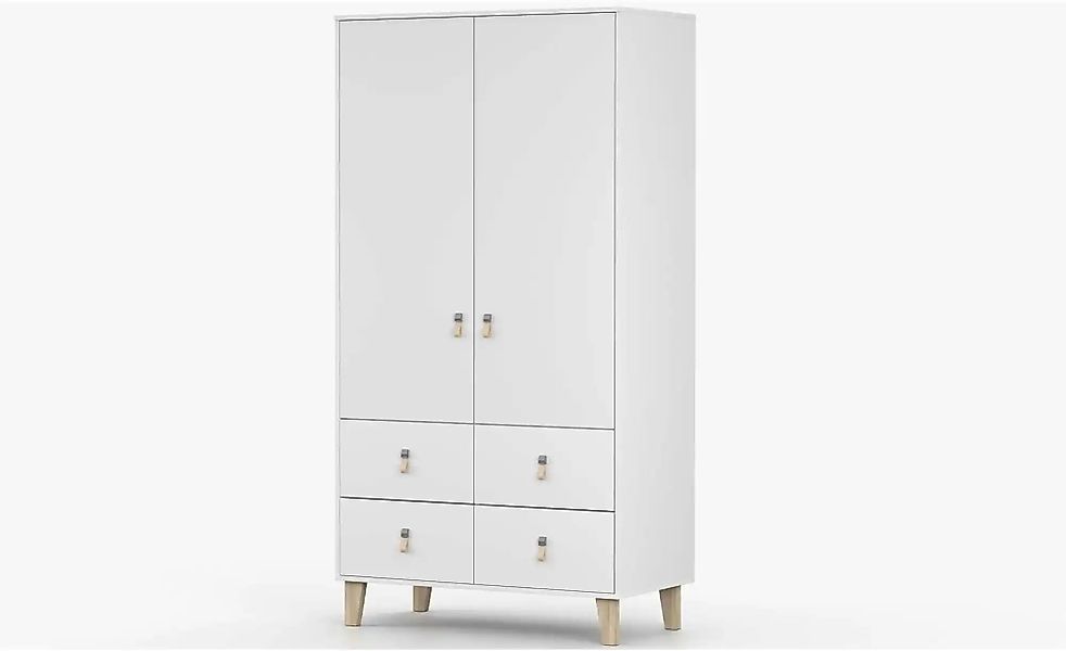 Drehtürenschrank mit Einlegeböden Frimley ¦ weiß ¦ Maße (cm): B: 105 H: 201 günstig online kaufen