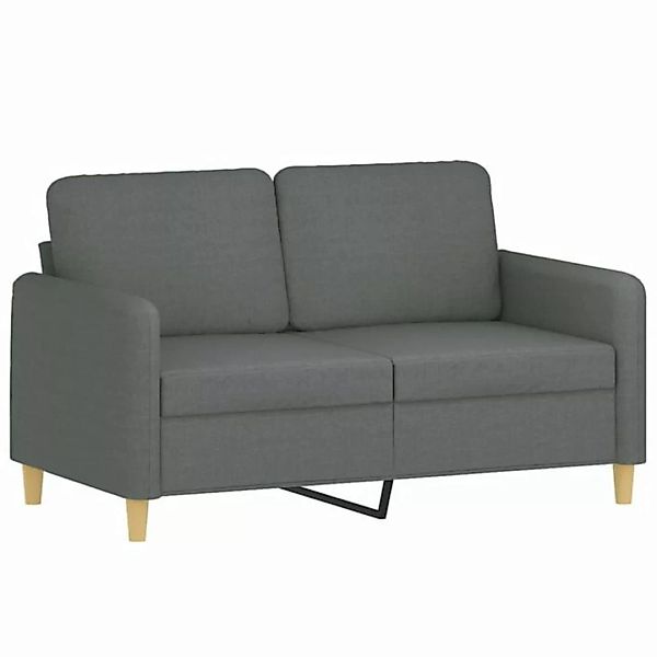 vidaXL Sofa 2-Sitzer-Sofa Dunkelgrau 120 cm Stoff günstig online kaufen