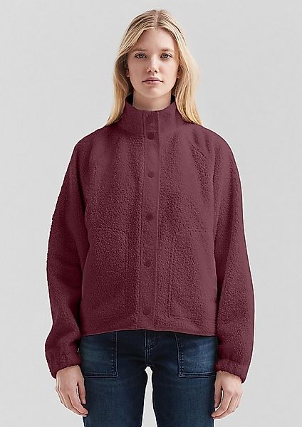 QS Sweatshirt Sweatshirt Weiche Teddyfleece-Jacke mit Druckknöpfen günstig online kaufen