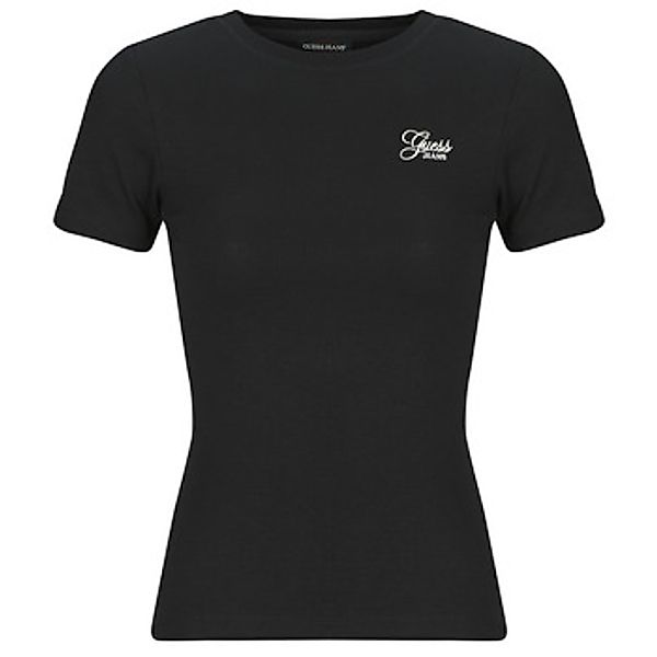 Guess  T-Shirt SS CN SNAP EMBRO SLIM TOP günstig online kaufen