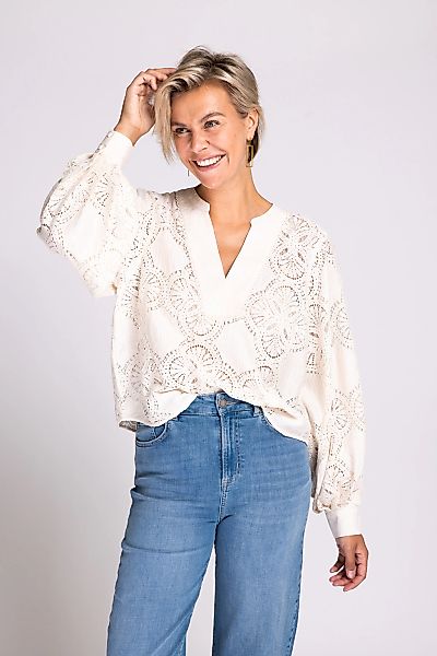 Zhrill Langarmbluse "ROMY", mit Häkel-Details günstig online kaufen