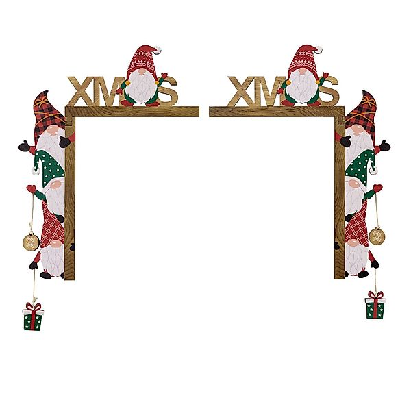 Kaket Weihnachtsfigur Weihnachtstür Ecke Dekor,Niedliche Zwerg-FigurWände günstig online kaufen