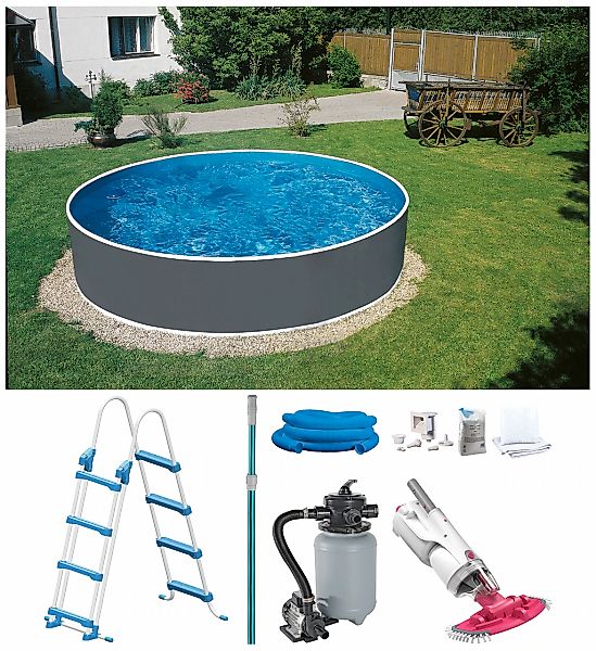 my POOL BWT Rundpool "mit Akku-Bodensauger BC30" in verschiedenen Größen un günstig online kaufen