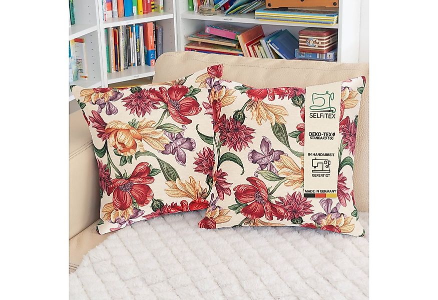 Selfitex Dekokissen mit buntem Muster im 2er Set, 30x50/40x40/50x50 inkl. F günstig online kaufen